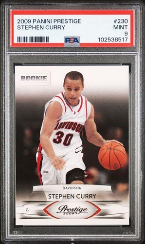 2009 Panini Prestige Stephen Curry #230 RC PSA 9