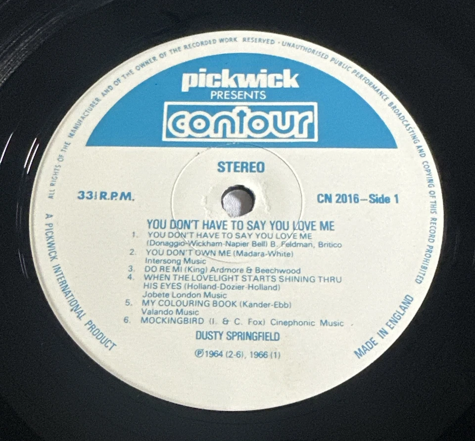 Dusty Springfield - You Don't Have To Say You Love Me Lp Vinyl Record Ex / Ex - Image 4 of 4