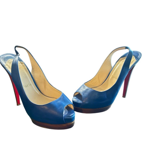 Christian Louboutin Lady Peep Toe Pumps