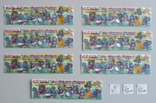 &Uuml;-Eier Bingo Birds Beipackzettel 7 St&uuml;ck 1996 Ferrero V&ouml;gel Tiere Tennis Sport