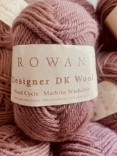Lot: 8 Skeins Rowan Designer DK Rose