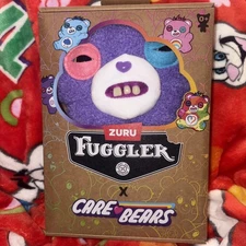 Fuggler x Care Bears Purple SHARE BEAR Funny Ugly Monsters NEW IN BOX