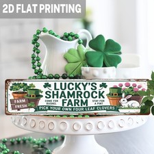 2D Rustic Metal Sign St. Patrick'S Day Wall Hanging Farmhouse Home Decorations