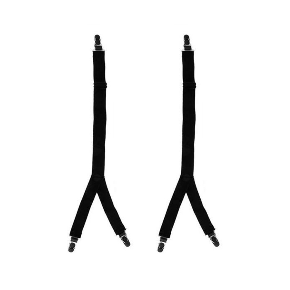 2 Pcs Best Mens Socks Garters Y Style Military Shirt Stays Elastic ...