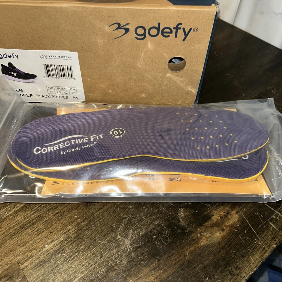 NUEVO EN CAJA Gravity Defyer GDEFY MATeeM Mujer Talla 10 Negro Púrpura Zapatos de Entrenamiento Cruzado Foto 4 de 4