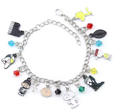 Snoopys Peanut Woodstock Friends Bracelet Pendant Charm Simulated Jewelry