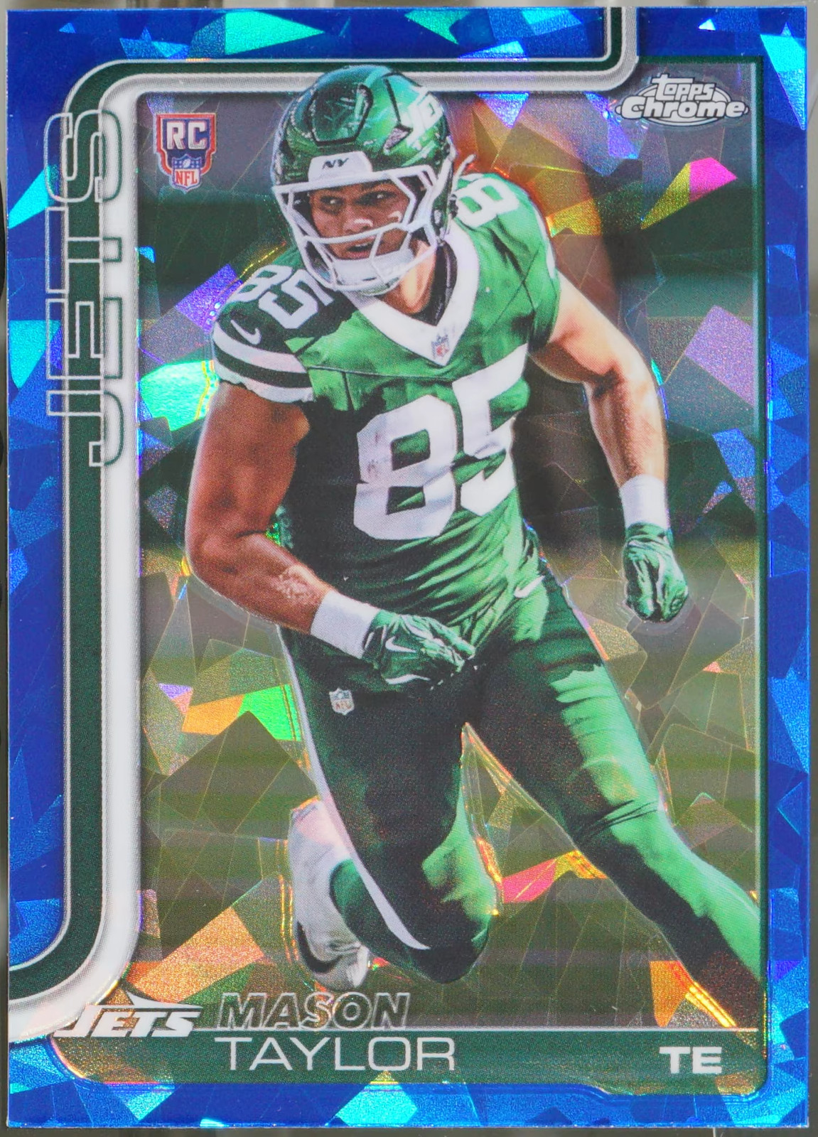 Mason Taylor Topps Chrome #400 Blue Refractor