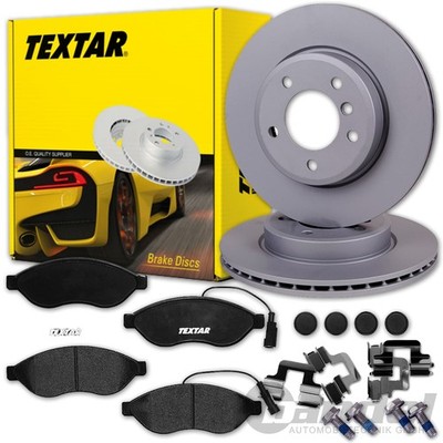 TEXTAR BREMSSCHEIBEN + BELÄGE VORNE passend für DUCATO BOXER JUMPER MOVANO C