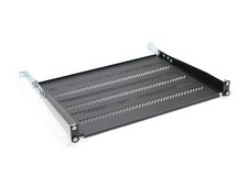 5907772592007 Shelf for cabinets 350mm 19" 483x350mm 1U black with adjustme