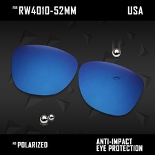 Navy Blue Polarized Replacement Lens for Ray-Ban Meta Skyler Gen 2 RW4014-52mm