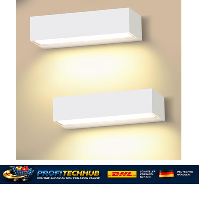 LED Wandlampe 2 Stück 18W 30Cm Warmweiß Außenw