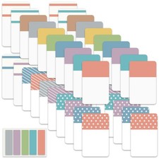900 PCS 1" Sticky Index Tabs, Writable, Repositionable Page Markers, 41 Sets