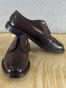 Vtg Florsheim Imperial 93606 Red Shell Cordovan Dress Shoes Mens 10.5B Burnished Florsheim Imperial Shell Cordovan | eBay main image 4