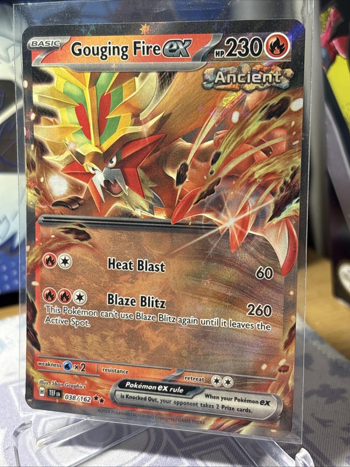 Gouging Fire EX Temporal Forces 38/162 NM Pokemon Temporal Forces