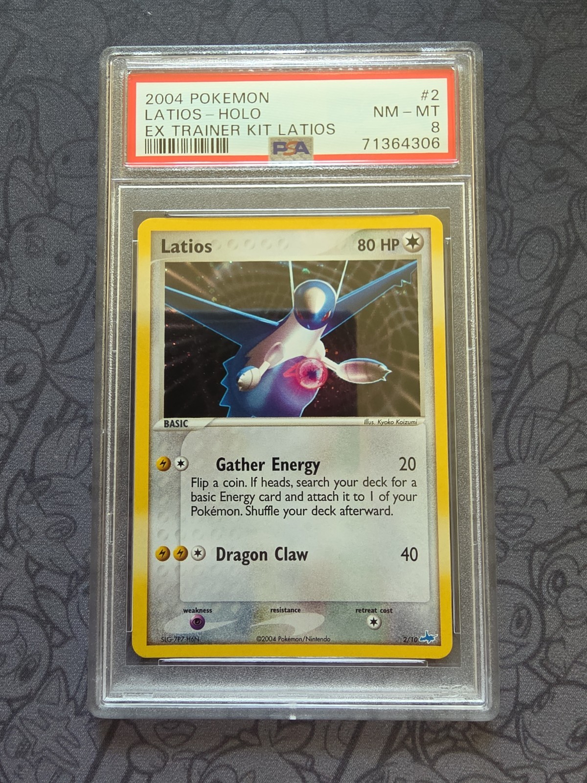 Pokemon: Latios #2/10 EX Trainer Kit Latios 2004 Holo Rare Vintage       - PSA 8