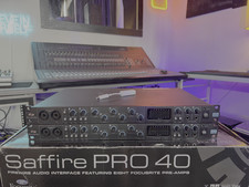 Focusrite Saffire Pro 40 (x2) with Firewire to Thunderbolt 2 Adapter