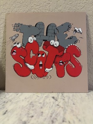 Travis Scott x Kid Cudi x Kaws The Scotts Beige 12  Vinyl Record Red MINT