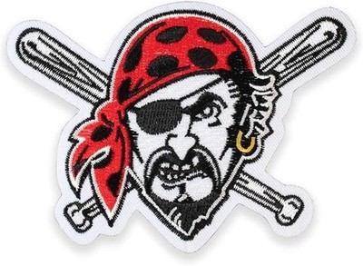 Pittsburgh Pirates Embroidered Iron on Patch 4.5''x3''