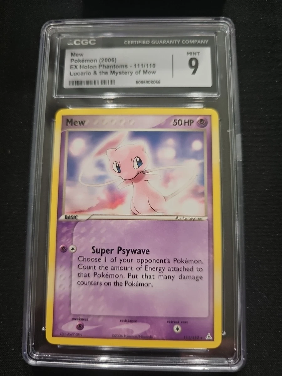 Pokémon TCG Grade 9 Mew Individual Collectible Card Game Cards for