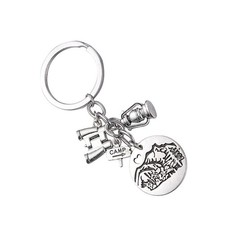 3 Pieces Camping Accesories Telescopic Keychain Rings Ornaments Metal Keychains