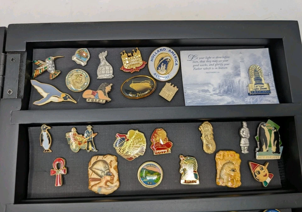 混批77翻领别针、城市各州、国家纪念品。 — 第 3/4 张图片