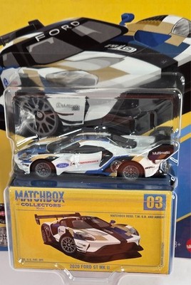2020 Ford GT MKII 3/20 HVW11 COLLECTORS SERIES Matchbox 2026 white