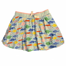 Mini Boden Cotton Skort 8-9 Years Fish Print