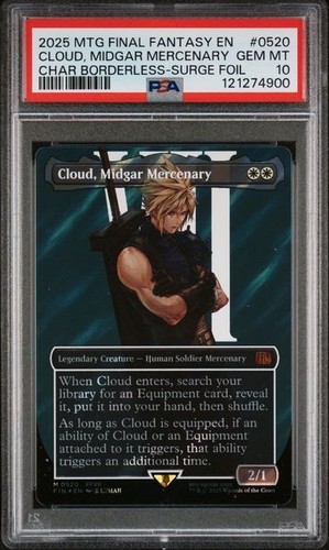 Fai Da Te Cloud Midgar Mercenary Foil Carta Playtest Senza Bordi Mtg - Foto 10
