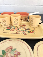Strawberry Shortcake Chilton play Dishes, pots, pans, and cups Vintage 80  s