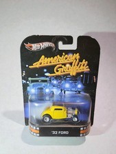 🔥Hot Wheels 2013 Retro Entertainment American Graffiti '32 Ford Yellow - X8907