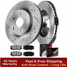 Front Drilled Rotors Ceramic Brake Pads For Chevy Equinox Impala Gmc Terrain Front Drilled Rotors Ceramic Brake Pads For Chevy Equinox Impala Gmc Terrain