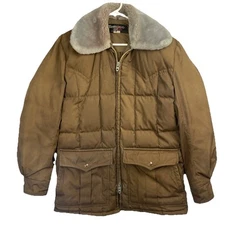 Vtg Tempco Puffer Jacket Men’s Size 42 70s Ranch Down Talon Zip USA Made Quilted