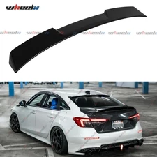 Fits 2022+ Honda Civic Sedan RS Style Glossy Black Rear Window Roof Spoiler Wing