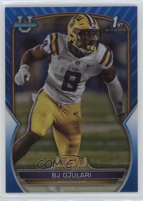 2022 Bowman U Chrome Blue Refractor /199 BJ Ojulari #58 12ew