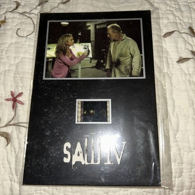 SAW IV MOVIE FILM CELL COLLECTIBLE SENITYPE JIGSAW & APPRENTICE AMANDA