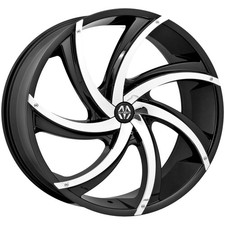 Massiv 920 Turbino 20x8.5 5x4.55x120 38mm Blackchrome Wheel Rim 20 Inch
