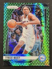 2024-25 Panini Prizm - Tyrese Maxey #96 Jade Dragon Scale Prizm /48