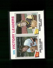 1977 Topps #5 1976 Victory Leaders (Jim Palmer / Randy Jones)