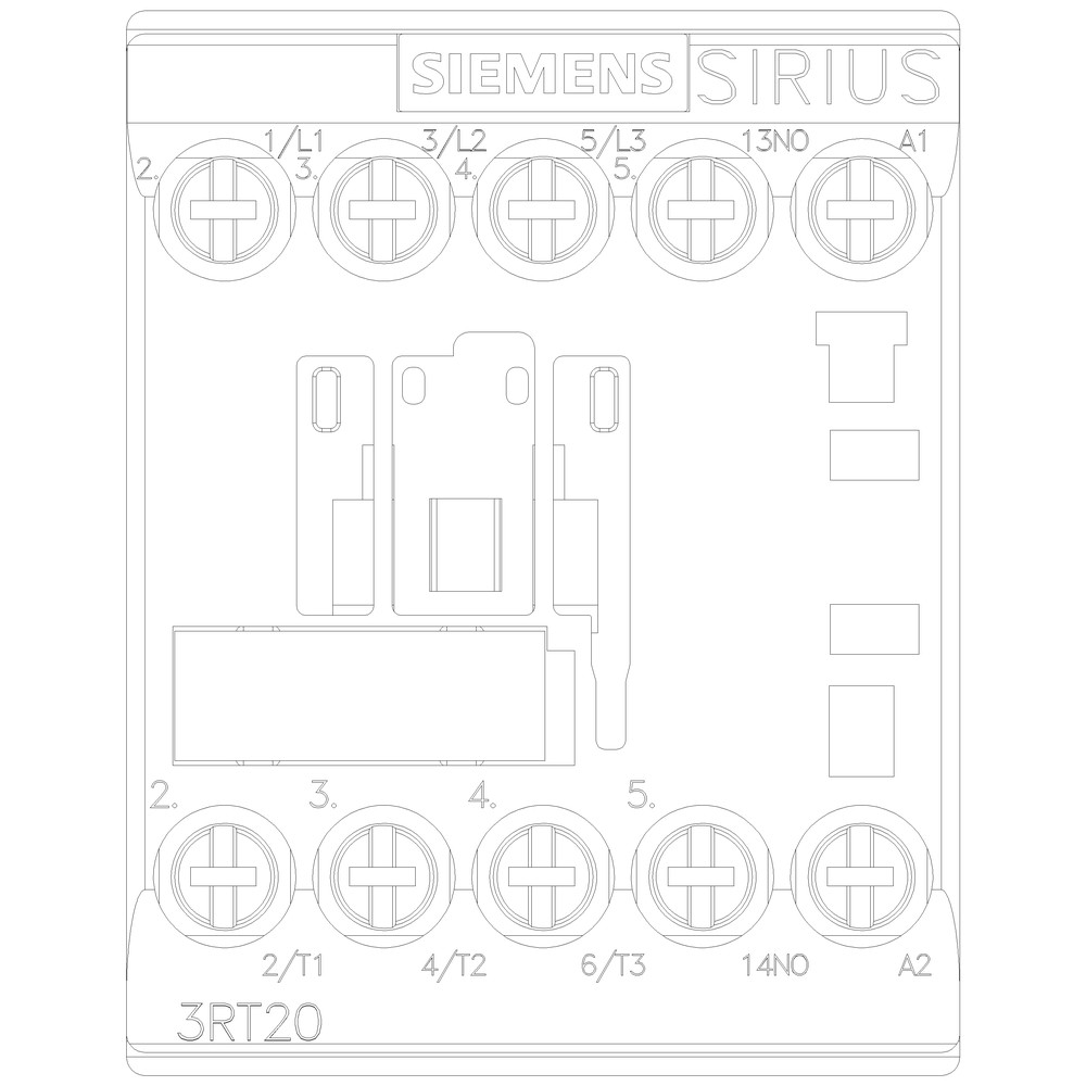 Siemens 3RT2016-1AP61 Contactor S00 9A 2