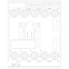 Siemens 3RT2016-1AP61 Contactor S00 9A 2