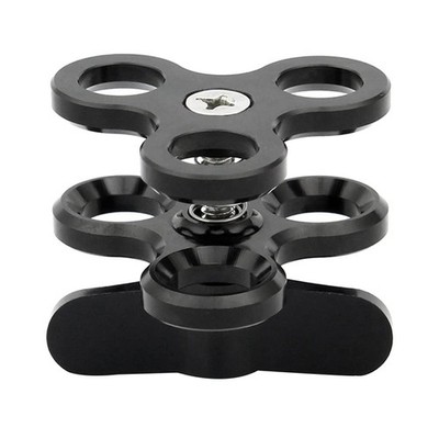 Kugelklemme 3 LöCher Tauchlampen Arm Ball Butterfly Clip Halterung für Action...