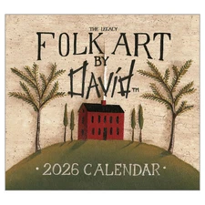 Legacy Publishing Group,  Folk Art by David Harden 2026 Wall Calendar, 13.38'' X
