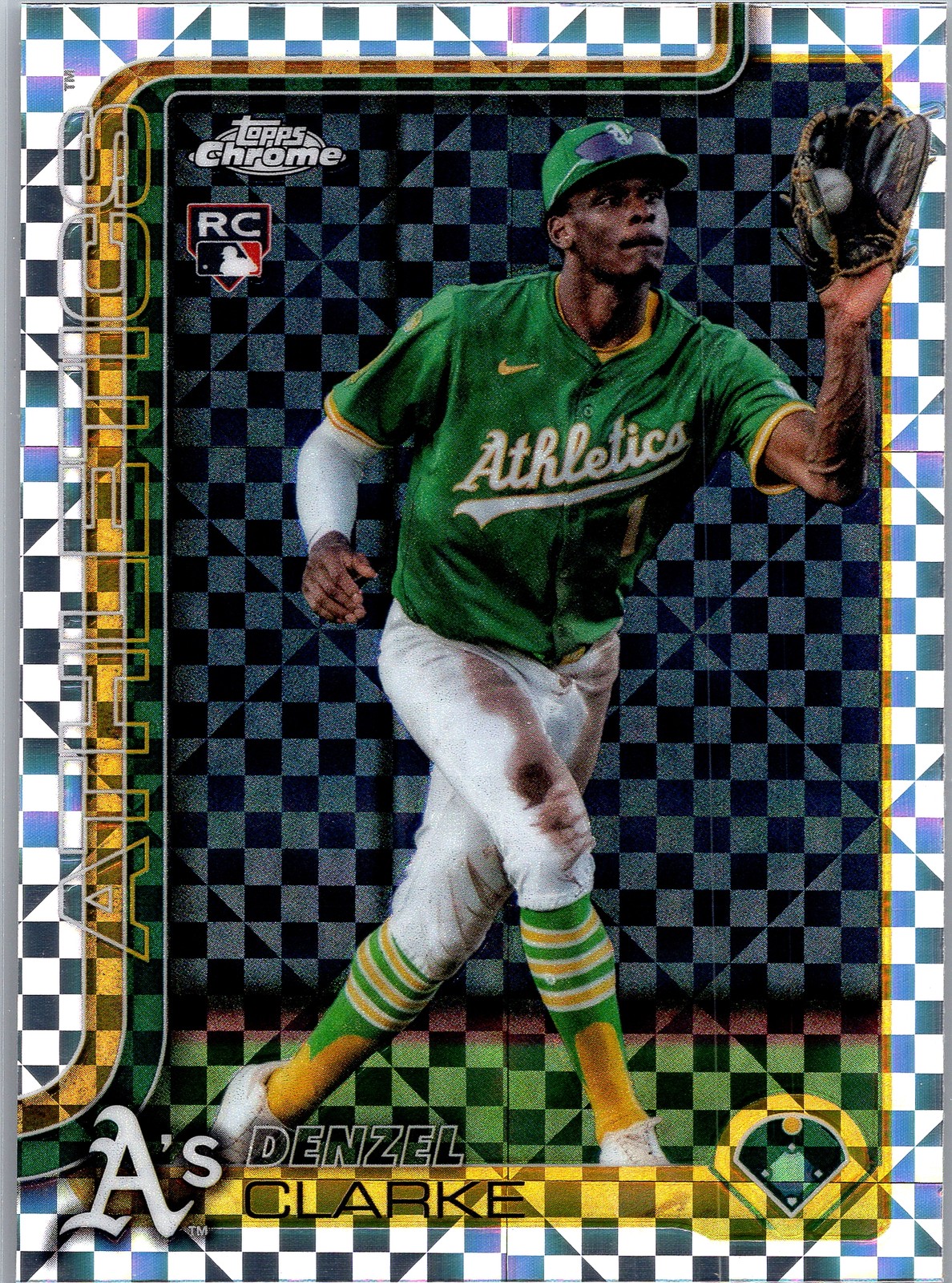 2025 Topps Chrome Update #USC15 Denzel Clarke X-Fractors