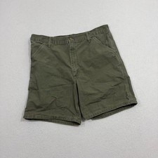 Carhartt B84 MOS Carpenter Shorts Men's 38 Green Workwear Duck Made USA 2000