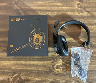 EKSA Telecom AI-Powered ENC Wireless Headset H1 Plus (OPEN BOX) Trucker Headset