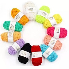 12X Mixed Yarn Wool Job Lot Knitting Crochet Squares Pompom Crafts Toys Bundles