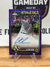 2024 Topps Chrome - Easton Lucas #RA-EL - Purple Shimmer Refractor Auto /299