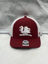 South Carolina Gamecocks NCAA '47 Brand Red Trucker Mesh Adjustable Snapback Hat