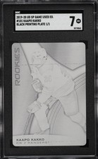 2019 SP Game Used Edition Black Printing Plate Kaapo Kakko ROOKIE 1/1 #101 SGC 7