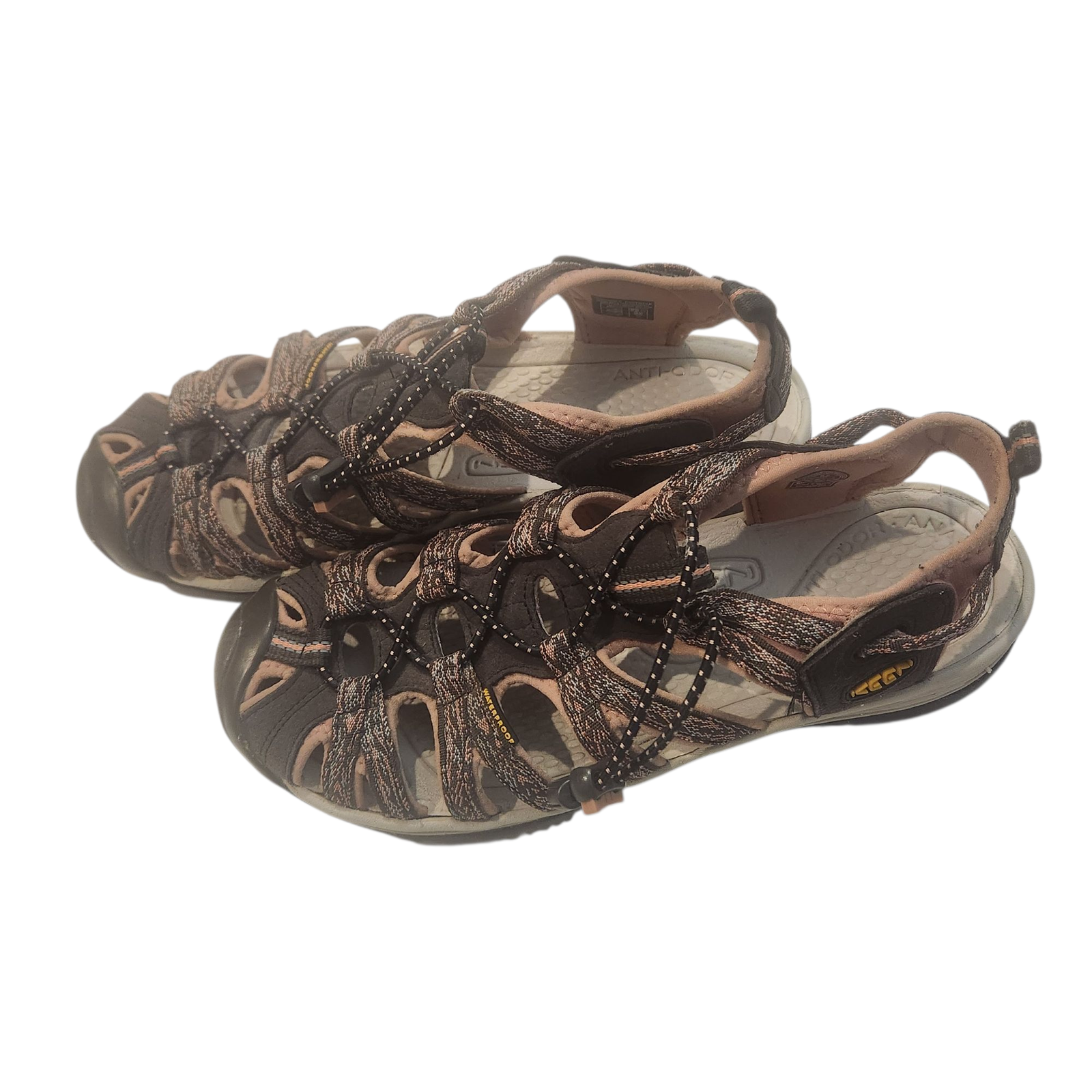 Keen Whisper Sandali sportivi impermeabili da trekking rosa corallo e marrone taglia 9 5